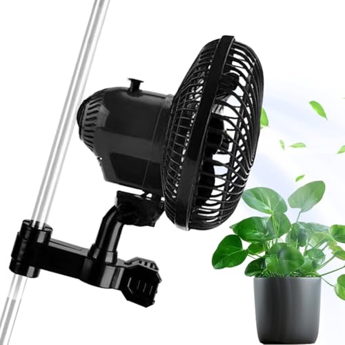 Generico Crea Ventilator – kompakter Klemmventilator mit 2 Geschwindigkeiten und drehbarem Kopf, multifunktionaler Luftkreislauf für Camping, Werkstatt, Küche, Schlafzimmer, Kinderzimmer