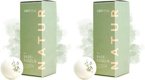CBD Badekugeln - 3 Stück | 100% vegan & natürlich | Badebomben für besondere Entspannungsmomente mit Cannabidiol | Für Ausgeglichenheit & Balance | Für jeden Hauttyp geeignet | CBDVITAL
