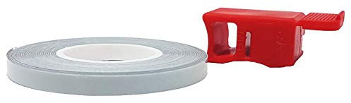 4R Quattroerre.it 10230 Wheel Stripes Strisce Rifrangenti per Cerchi Moto con Applicatore, Bianco, 5 mm x 6 mt