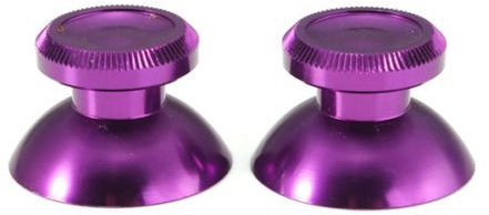 2 pcs en métal Aluminium Sticks analogiques Cap Thumb Grip Stick pour PS4 Xbox One Jeu contrôleur de système (Violet)