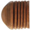 Wintop Group 41,9 cm runde Vinyl-Metallic-Tischsets, ausgehöhltes Design, 6 Stück, allmähliche Regentropfen-Funktionsmatte für Esstisch, langlebig, rutschfest, Kupfer