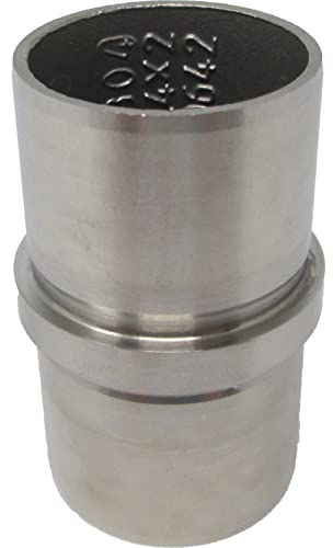 Rohr Verbinder gerade Premium Edelstahl für Handlaufrohre Außen Ø 42,4 mm von SO-TOOLS®
