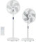 MIDEA FS40-18BR Stand Fan 3 en 1 Ventilateur 8 Vitesses Timer-Pelle 40 cm, Plastique