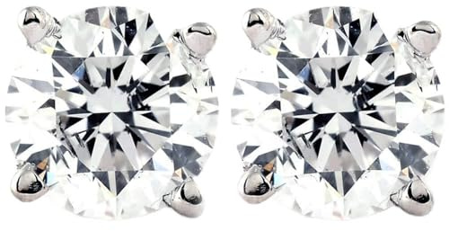 Pompeii 1/3ct diamond studs 14k white gold