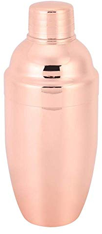 Boston Manual Cocktail Drink Shaker Shaking Stainless Steel Bar Mixer Solid Martini Copper Tool Supplies Accessories for Home(Rose Gold)