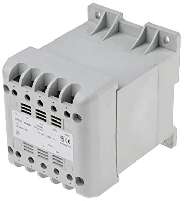 RS PRO DIN-Schienen-Trafo, 100VA, Primär 400V ac/Sekundär 24V ac DIN-Hutschiene, 106mm x 90mm x 107mm