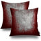 Shrahala Gray Black Grey Decorative Pillow Covers, Abstract Art Maroon Decorative Pillowcases 18x18 inch Set of 2 Cushion Case for Sofa Bedroom Car Throw Pillow Covers