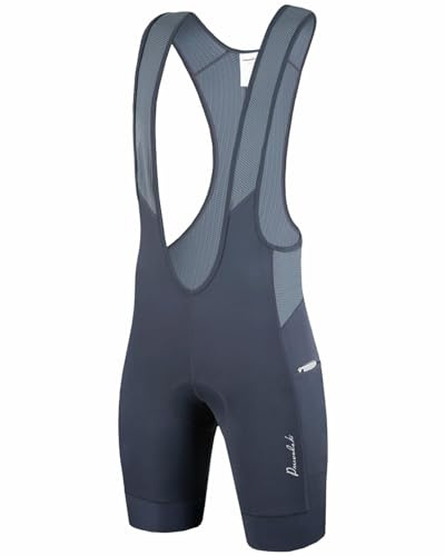 Przewalski Herren Radlerhose 4D Gepolstert 2 Handytaschen | Seitenfächer bis ca. 6,5 Handy, Mesh-Rücken, Silikon-Beinabschluss, reflektierend, Rennrad & MTB