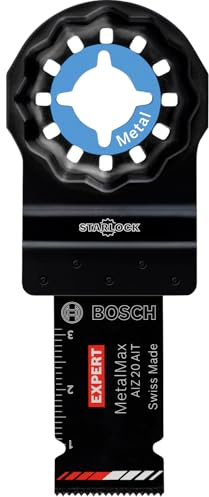 Bosch 5x EXPERT AIZ 20 AIT MetalMax Plunge Cut Blade | for Steel, Stainless steel, Width 20 mm, Professional Accessory Multitool