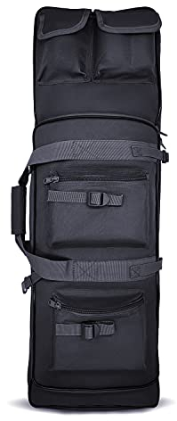 Alephnull Sac à Dos de Fusil Sac à Fusil pour Chasse Tactique Housse de Fusil Etuis Souples pour Carabine (Noir, M)