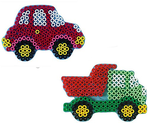 Ham Maxi Perlen - Stiftplatte 8217 Brummi und 8205 Auto