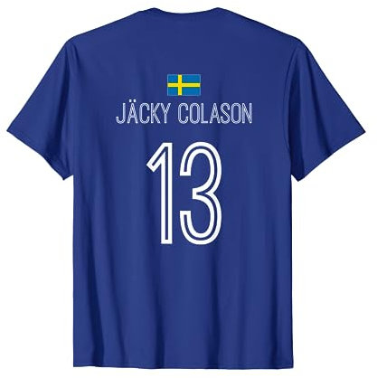 Schwedische Namen Sauf und Party Trikot Fußball T-Shirt
