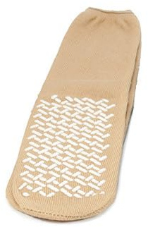 Medi-Inn+ Anti-Rutsch-Socken braun – Größe XL – 10 Paar – zweiseitig genoppt, latexfrei – Unisex für Kinder & Erwachsene – Rutschfeste Stoppersocken