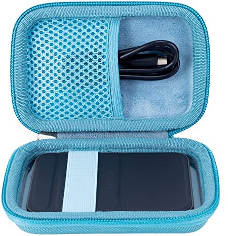 Khanka Hard Travel Case Replacement for Anker 621/622 / 633 Magnetic Battery (MagGo), 5000mAh 10000mAh Magnetic Wireless Portable Charger, Case Only (Blue)