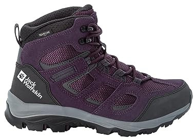Jack Wolfskin Vojo 3 Texapore Mid Damen, wasserdichte Damen Wanderschuhe, Purple Grey, 38 EU