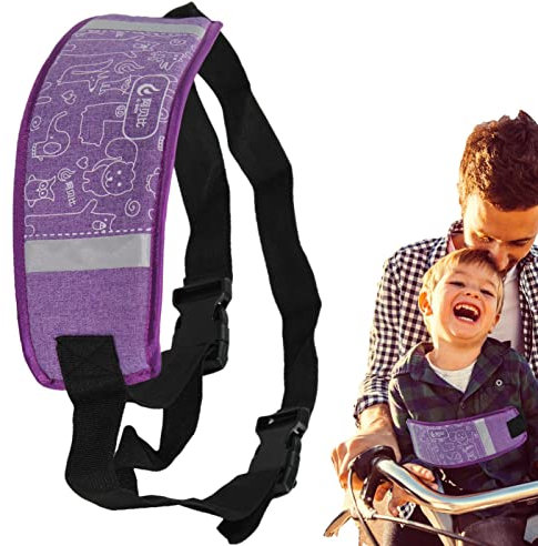 Yeeda Imbracatura moto per bambini – Cintura di sicurezza traspirante per il sedile posteriore del motociclista – Cintura addominale per bambini – Cintura ergonomica regolabile sicura