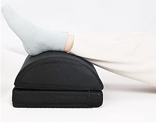 JHLA Fußhocker Holz Ergonomische Unter Der Schreibtisch-fußstütze Fußstütze Mit 2 Verstellbaren Höhen Rutschfester Fußhocker Für Reisen Im Home Office