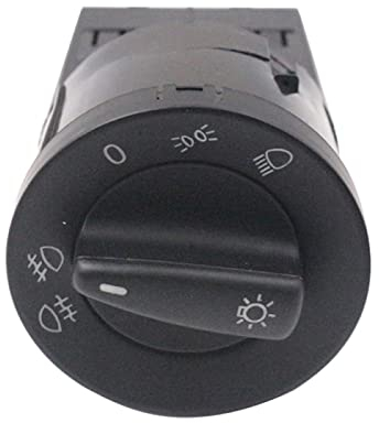 NIKLE Auto Scheinwerfer Schalter für VW Golf MK4 Passat 3BG 3B Polo T5 Bora Sharan, 1C0941531A Scheinwerfer Nebelscheinwerfer Schalter