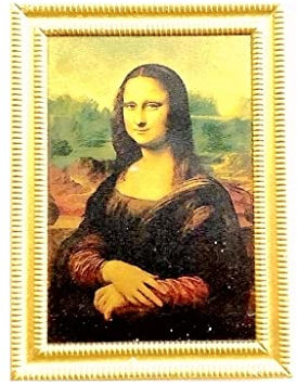 Mona Lisa Louvre Frankreich Magnet für Küche, Kühlschrank, verziert