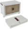 kyaoayo Faltbare Aufbewahrungsbox, Aufbewahrungskiste mit Deckel und Tür, Groß Stapelbare Kisten, Ordnungsboxen mit Rädern, Stabil und langlebig, Transparente Kunststoffbox für Bad/Küche/Camping (1)