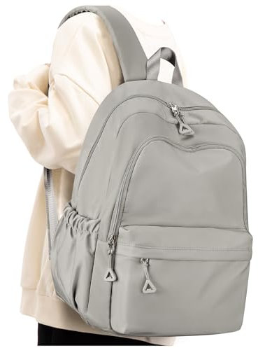 Rucksack Schule Mädchen Schulrucksack Jungen Schulranzen Teenager Rucksack mit laptopfach 14 Zoll Lässig Daypack School Bag for Girls Boys Braun