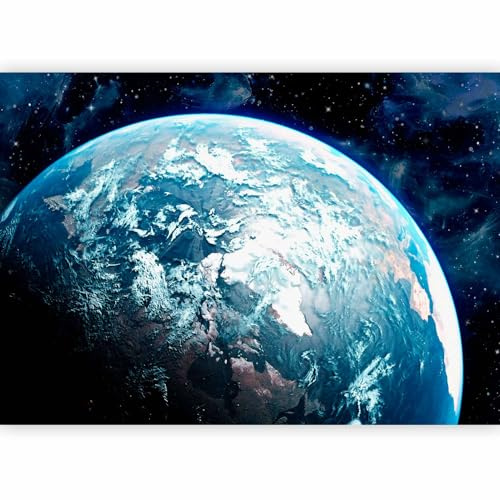 murando Photo Wallpaper Globe 490x350 / Peel and Stick Self-Adhesive Foil Print Wall Mural Galaxy Universe Earth Planet Cosmos i-C-10022-a-a