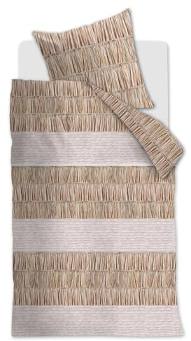 Riviera Maison Renforcé-Bettwäsche-Garnitur Raffiana Farbe Natural Größe 155x220+80x80