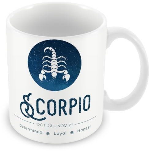 MUGGZ Horóscopo Zodiac Star Sign Taza – Escorpio (23 de octubre - 21 de noviembre)