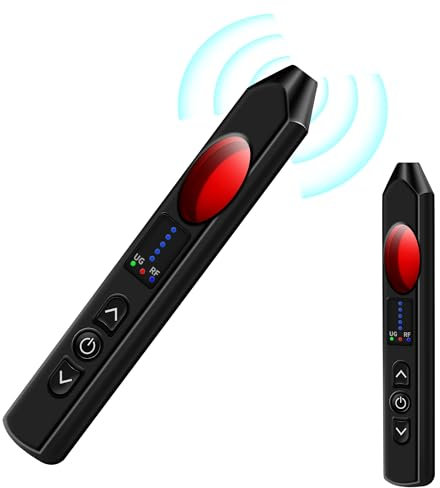 Tiantianle Micro Espion Détecteur, Détecteur De Caméra Espion, Détecteur de signal RF, Détecteurde Fréquence Camera Espion, Détecteur Anti-Espion Bug, Détecteur de Bugs pour Bureau, Hôtel,Maison Micro