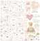 BIROYAL Sticker Hochzeit Gästebuch (350 Sticker) - Aufkleber Hochzeit für Gästebuch und Fotoalbum - Sticker Liebe - Hochzeitssticker Gästebuch Sticker Herzen Party 9 Seiten-Sticker