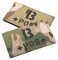 Hohopeti 2st Blutgruppenpflaster Blutgruppen-patch Mit Blutgruppen-armband Reflektierender Blutgruppen-patch Reflektierender Aufnäher Blutgruppen-patch Für Kleidung Nylon