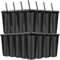 15 Pcs Plastic Tumbler with Straw and Lid, 24 oz Reusable Cups Iced Coffee Cups Travel Cups Party Cups for Smoothie Juices Coffee Cold and Hot Drinks, Black