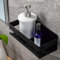 RUICER Étagère Douche sans perçage, Auto-adhésif Etagere Salle de Bain Douche Acier Inoxydable SUS304(Nior)