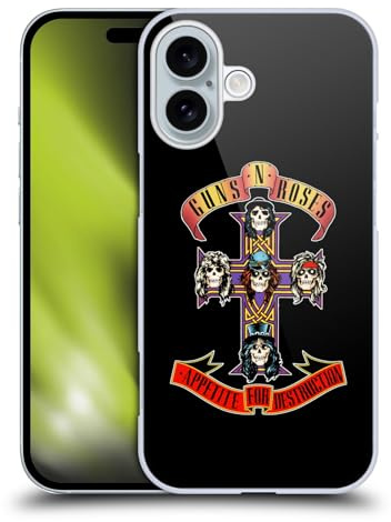 Head Case Designs Offiziell Zugelassen Guns N' Roses Kugel Logo Kunst Harte Rueckseiten Handyhülle Hülle Huelle kompatibel mit Apple Apple iPhone 16