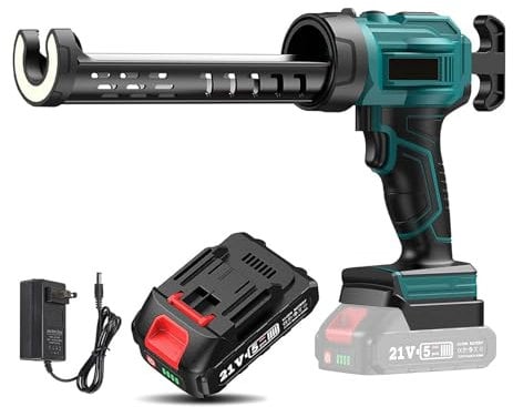 Akku-Kartuschenpistole für Makita 18V Batterie,Akku Kartuschenpresse mit LED-Licht und 4 Geschwindigkeiten, Elektrische Kartuschenpresse für 300 ml-Kartuschen,für Abdichten, Spachteln (1* Akku)