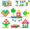 Apluses Transparente Style - Magnetische Bausteine, Magnetfliesenspielzeug, geeignet für Kinder ab 3 Jahren, kreatives Lernspielzeug für den Außenbereich (32 Stück)