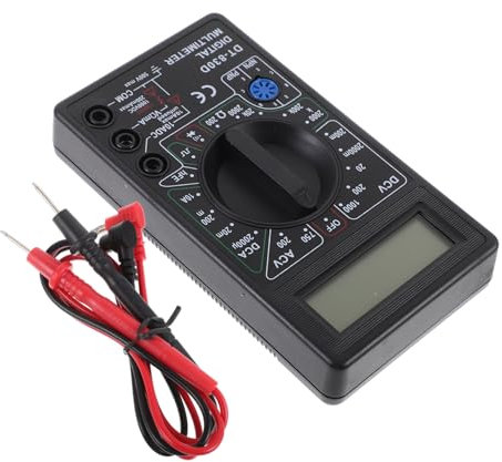 HOMSFOU Digitales Mini-multimeter Mit Lcd-display, Summer, Automatische Bereichswahl, Ziffernanzeige, Maximalwertanzeige, Sicherer Doppelschutz, Tragbares Volt- Und Strommessgerät Für Anfä