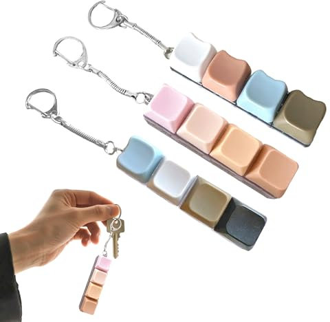 3 PCS Keyboard Fidget Toy fidget keyboard Black white keys fidget keyring 4 Keys Keyboard Decompression Toys Funny Finger Keyboard Keychain Fidget Toys stress toys for to Relief Stress Pass the Time