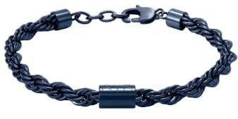 Armani Exchange Herrenarmband aus Edelstahl mit Karabinerhaken- oder Schieberverschluss