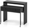 LIFEZEAL Bureau d'Ordinateur Extensible, Table de Rangement avec Tiroirs et roulettes, Coiffeuse Compacte Gain de Place pour Bureau à Domicile, Salon, Chambre à Coucher (Noir)