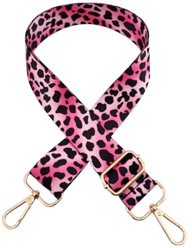 Tracolla Regolabile per Borsa Donna Colorate 3.8CM Cinghie Larga Borsa Ricambio Tracolla con Gold Moschettoni Durevole Spalla per Tracolla Crossbody, Rosa-Cipria, 203