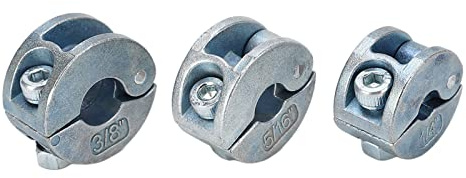 Itonash 3PCS -Bohrer -Bit -Stopp -Ringe, Zinklegierung Open -Tiefenbeschränkungskragen mit Sechskantschlüssel, für Kohlenstoffstahlbohrerbits
