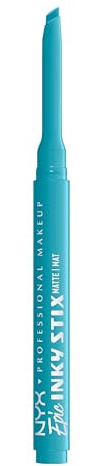 NYX Professional Makeup Wasserfester Cream Gel Eyeliner, Bis zu 24 Stunden Halt, Epic Inky Stix, Farbe: Cyber!