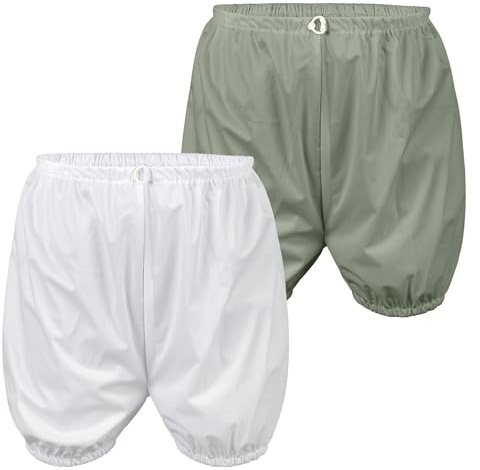 2Pack Adult Diaper Cover for Incontinence,Unisex Leak-Protection Pants Over Diapers Waterproof, Washable Adult Incontinence Briefs,Reusable Underwear for Men Women Supplies,White,M