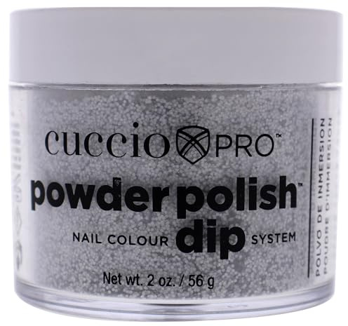 Cuccio Powder Polish Dip 56 g, Deep Silver Glitter