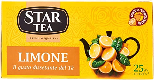 3x Star The Limone tè tea box 25 Teebeutel Zitrone 37,5g Schwarztee