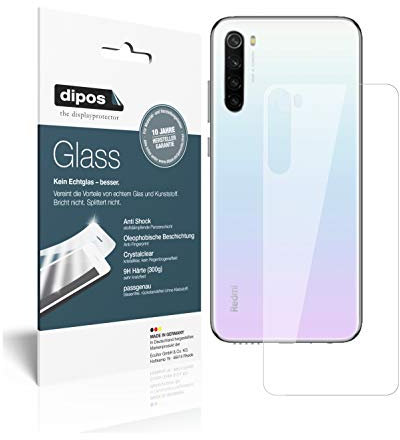 dipos I Protector de Pantalla Compatible con Xiaomi Redmi Note 8T Trasero Vidrio Flexible Cristal Proteccion 9H