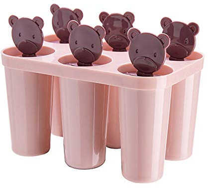 Omenluck 1 x kleine quadratische Eiswürfelform für Gefrierschrank, stapelbar und flexibel, zum einfachen Herausnehmen aus Silikon.