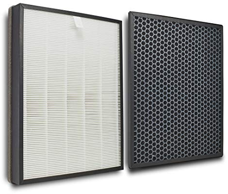 Supremery Juego de filtros de repuesto compatible con Philips AC3256/10, AC3259/10 y AC4550/10 purificadores de aire | filtro HEPA y carbón activo | alternativa a los filtros FY3432/10 y FY3433/10