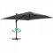Oviala Parasol déporté 3x4m en Aluminium Gris Anthracite